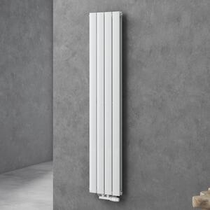 Doporro Radiatore Verticale da Bagno 160x31cm, Radiatore a Pannello a Doppio Strato Termoarredo da Parete e Pavimento in Acciaio, Bianco