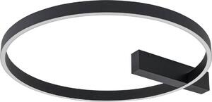 Lucande Lampada da soffitto LED Isalin, 60 cm, nero, CCT, dimmerabile