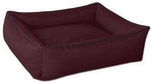 Letto per cani BedDog MAX, divano per cani, cuscino per cani, letto per cani con bordo, colore: ROSSO BORDO (bordeaux), taglia: XL, dimensioni approssimative: 100x85x23 cm