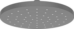 AquaCraft 100 soffione angolare 250x250 mm nero opaco | doccia a pioggia in plastica ABS | soffione 12 l/min | soffione a parete o a soffitto | ugelli anticalcare | accessori doccia moderni