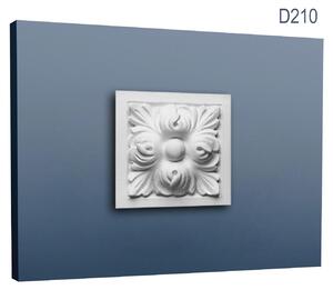 Orac Decor D210 Luxxus pannello angolare in stucco perimetrale elemento decorativo soffitto-parete profilo foglie d'acanto | 9 X 9 Cm