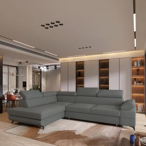 Divano angolare Masseno FAVIEN L-S con funzione letto a L, divano con box letto, divano da salotto, divano, divano, divano letto, set di divani - grigio, QUELLE 92