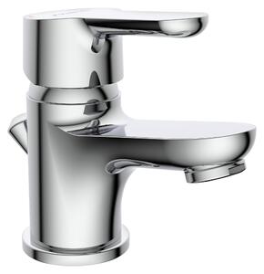 SCHÜTTE VICO, rubinetto lavabo con tirante, rubinetto bagno con set di scarico, cromato