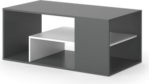 Tavolino da salotto Vicco Edgar Antracite/bianco 110 x 59 cm, Model 55604