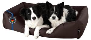 BedDog letto per cani ZARA cuscino per cani con rivestimento lavabile cesto per cani divano per cani, CIOCCOLATO (marrone), (XXL) circa 120x85x23cm