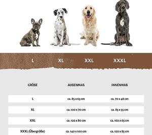 Lettino ortopedico angolare per cani Winslow in Pelle finta trapuntata al laser XXL schienale sinistro grigio