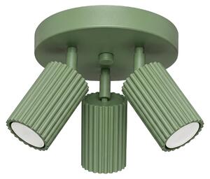 Plafoniera KARBON 3P salvia 3xGU10 10W alluminio 18x19.5x19.5cm Sollux Lighting
