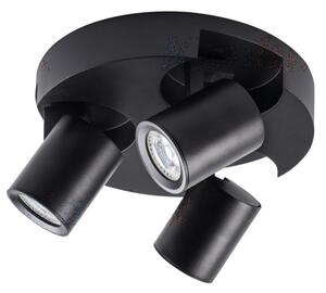 Lampada da soffitto LAURIN nera 3xGU10x35W in alluminio, dimensioni: 11x22x22 cm, IP20, Kanlux