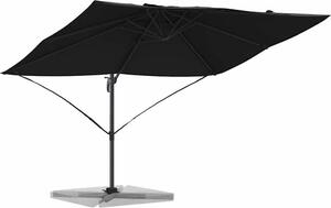Ombrellone Nero 351 x 250 x 260 cm Poliestere e Alluminio