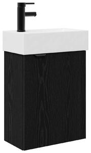 Mobile bagno con rubinetto Rovere Nero 45,5 x 22,5 x 84 cm