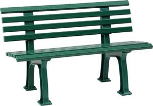 Panchina da giardino in plastica IBIZA 120 cm di BLOME, verde scuro