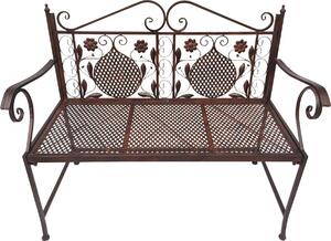 Panchina LEX in ferro 109 x 55 x 91 cm, marrone antico