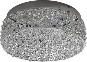 Lucande LED plafoniera Felias, colore cromo, vetro, Ø 35 cm