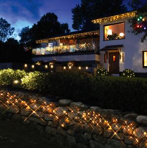 Sistema 24 'Catena luminosa a ghiacciolo LED 3m' bianco caldo, IP44