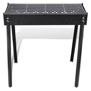 Supporto per BBQ a carbonella forma quadrata 75 x 28 cm