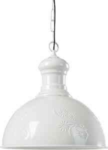 BELIANI Apparecchio a soffitto sospeso in metallo bianco crema 32 cm in stile retro industriale