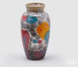 Vaso Chakra Fantasy in Ceramica Colorata h32xØ18 cm - EDG Enzo De Gasperi