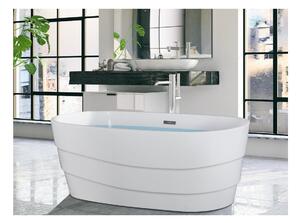 Vasca da bagno freestanding di design 200L 150x72x58 cm Bianco - DOMINIKA