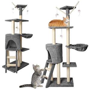 Albero per gatti 138 cm, grigio