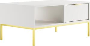 Tavolino Austin II per il soggiorno in legno moderno e stabile