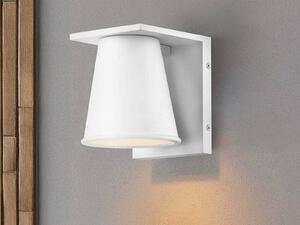 Apparecchio di illuminazione da esterno a parete, modello HANS di Elstead, attacco GU10, 8W, colore bianco, grado di protezione IP44