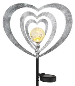 Globo 36580 - Lampada solare a LED LED/0,06W/3V IP44 cuore argentato
