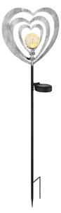 Globo 36580 - Lampada solare a LED LED/0,06W/3V IP44 cuore argentato