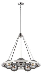 Quintiesse QN-HARPER5 - Lampadario a stelo HARPER 5xE14/60W/230V cromo lucido/fumé
