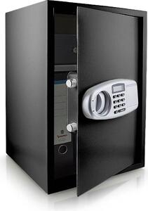Cassaforte Bituxx Cassaforte a muro Cassaforte per mobili Cassaforte per archivi Cassaforte per contanti Dimensioni (L/A/D): 350 mm x 520 mm x 360 mm - Spessore porta: 4 mm Nero MS-12662