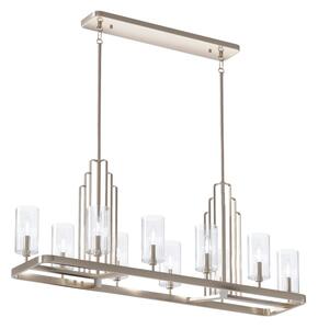 Quintiesse QN-KIMROSE10-PN - Lampadario a stelo KIMROSE 10xE14/40W/230V cromo lucido