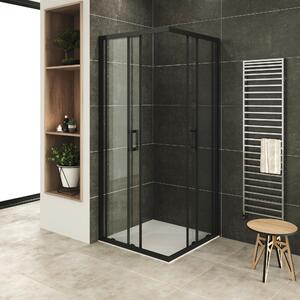 Cabina doccia i-flair ad ante scorrevoli 90x95x185 cm in vetro di sicurezza trasparente da 6 mm - DK79