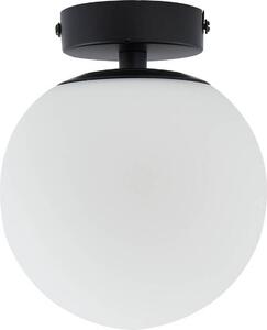 Lampada da soffitto Lucande Bidolo, nero, vetro, Ø 15 cm, IP44