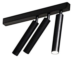 Plafoniera perenz bambu' 8244 n lc led 3185lm metallo nero opaco orientabile - Perenz