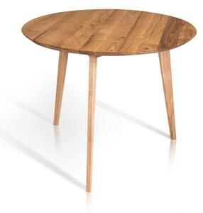 Tavolo da pranzo 90 cm "Madrid" in rovere selvatico massiccio
