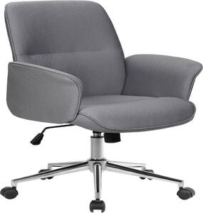 Sedia da ufficio girevole in tessuto grigio 0704M/8062
