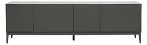 Mobile TV design grigio lucido con ripostigli L180 cm GRAY