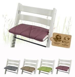 BAMBINIWELT Rivestimento di ricambio, cuscino per adulti compatibile con seggiolone/sedia per bambini Stokke Tripp Trapp, cuscino per seduta, cuscino grande per poggiapiedi, bordeaux