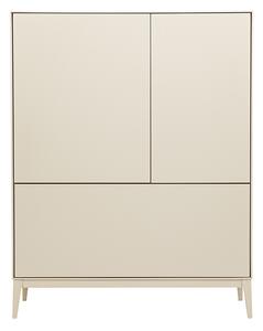 Buffet alto beige 2 porte 1 cassetto L90 cm GRAY