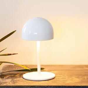 Lampada da tavolo a LED ricaricabile Sirius Tim esterno 22 cm bianco