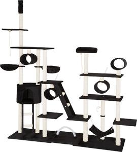 Il tiragraffi tectake® Snooky da 234 a 261 cm include 2 scale, 2 corde di gioco, arco tiragraffi, tenditore da soffitto e antiribaltamento