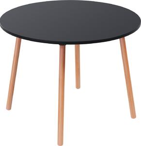Tavolo da bistrot Palomba TRPR100.23.01 rotondo 100cm faggio/nero