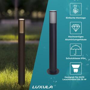 LUXULA Lampada da parete a LED, 10 W, nera, grado di protezione IP44