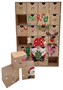 Bambelaa! Calendario dell'Avvento da riempire con "Buon Natale" (circa 38,5 x 26 x 6,5 cm)