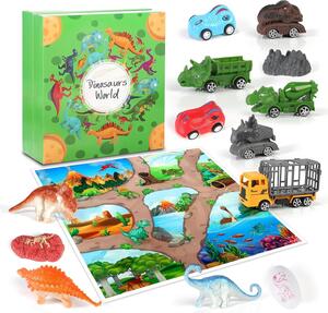 Calendario dell'Avvento 2025 Natale Dino Christmas Dinosauri Auto dai 4 anni in su