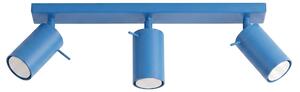 Plafoniera RING 3L azzurro 3xGU10 10W acciaio 16x6x45cm Sollux Lighting