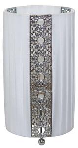 Lampada da tavolo in tessuto Näve; colore: bianco, 3112223