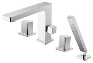 Rubinetto per bordo vasca Rubinetto per bordo piastrellato 6081C - Rubinetto per vasca da bagno di design a 4 fori