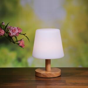 Lampada da tavolo a LED - 4 livelli di luminosità - dimmerabile - H: 22cm - ricaricabile via USB - f.. All'aperto
