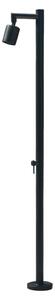 Doccia da giardino Eichenwald modello 70 con nastro termico Frosto, colore nero