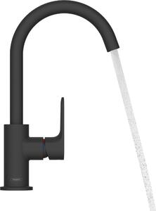 Hansgrohe Rebris S Mitigeur monocommandé pour lavabo 210, bec pivotant, avec garniture découlement, saillie 154 mm, 72536670, 72536670